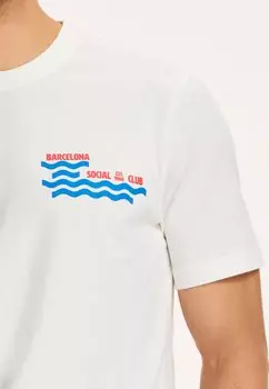 Футболка с принтом Shiwi, реактивный поток белая