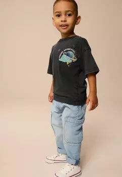 Футболка с принтом SHORT SLEEVE 2 PACK Next, черный