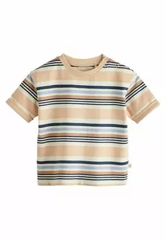 Футболка с принтом Short Sleeve 4 Pack Regular Fit Next, темно-синий мишка