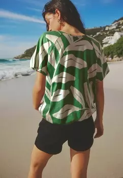 Футболка с принтом SHORT SLEEVE BUBBLEHEM Next, зеленый