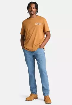 Футболка с принтом SHORT SLEEVE CHEST GRAPHIC TEE VINTAGE Timberland, коричневый