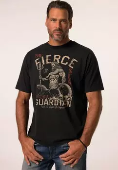 Футболка с принтом SHORT SLEEVE CHEST VINTAGE LOOK JP1880, черный