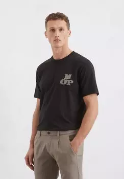 Футболка с принтом SHORT SLEEVE CREW NECK ARTWORK ON CHEST Marc O'Polo, черный