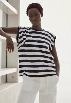 Футболка с принтом SHORT SLEEVE CREW NECK Next, белый