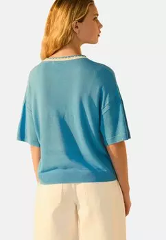 Футболка с принтом SHORT SLEEVE CREW NECK Next, синий