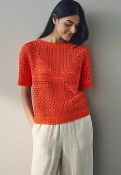 Футболка с принтом SHORT SLEEVE CREW NECK REGULAR FIT Next, красный