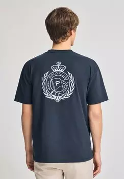 Футболка с принтом SHORT SLEEVE CREWNECK Polo Club, синий
