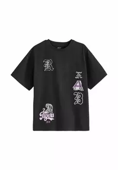 Футболка с принтом SHORT SLEEVE GRAPHIC Next, черный