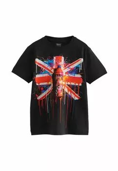 Футболка с принтом Short Sleeve Graphic Standard Next, черный