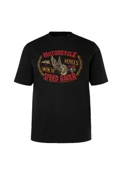 Футболка с принтом SHORT SLEEVE JP1880, черный