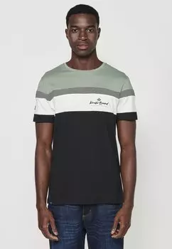 Футболка с принтом SHORT SLEEVE Koroshi, цвет kaki khaki