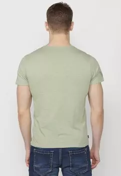 Футболка с принтом Short Sleeve Koroshi, хаки