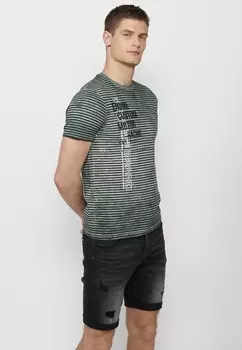 Футболка с принтом SHORT SLEEVE Koroshi, хаки