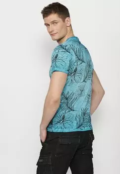 Футболка с принтом Short Sleeve Koroshi, мятный узор