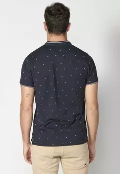 Футболка с принтом Short Sleeve Koroshi, темно-синяя