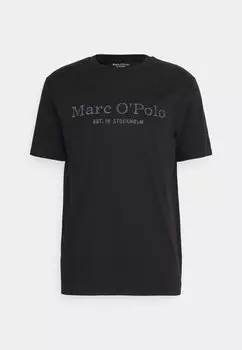 Футболка с принтом SHORT SLEEVE Marc O'Polo, цвет black