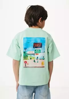 Футболка с принтом SHORT SLEEVE Mexx, зеленый