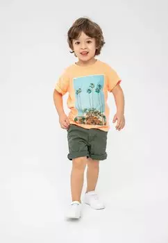 Футболка с принтом SHORT SLEEVE MINOTI, цвет coral