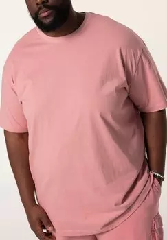 Футболка с принтом SHORT SLEEVE OVERSIZED REAR STHUGE, розовый