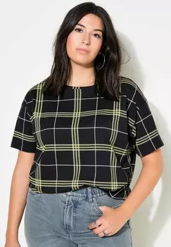 Футболка с принтом SHORT SLEEVE PLAID Studio Untold, светло-зеленый