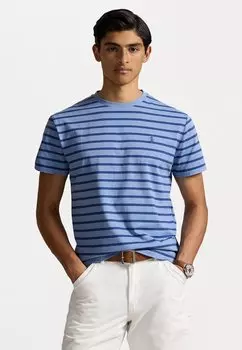 Футболка с принтом SHORT SLEEVE Polo Ralph Lauren, темно-синий