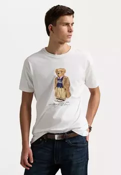 Футболка с принтом SHORT SLEEVE Polo Ralph Lauren, черный