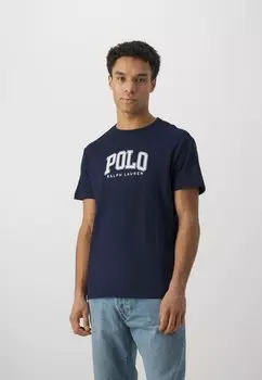 Футболка с принтом Short Sleeve Polo Ralph Lauren, цвет cruise navy
