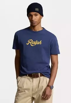 Футболка с принтом Short Sleeve Polo Ralph Lauren, цвет dark blue