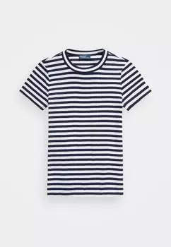 Футболка с принтом SHORT SLEEVE Polo Ralph Lauren, темно-синий