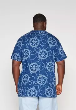 Футболка с принтом SHORT SLEEVE Ralph Lauren, темно-синий