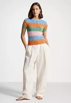 Футболка с принтом SHORT SLEEVE Ralph Lauren, разноцветный