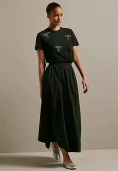Футболка с принтом SHORT SLEEVE REGULAR FIT Next, черный