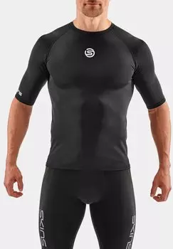 Футболка с принтом Short Sleeve Skins, черный