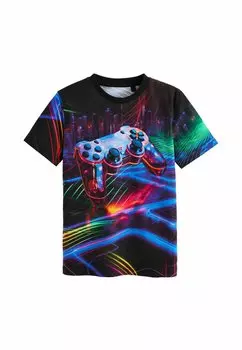 Футболка с принтом SHORT SLEEVE STANDARD Next, цвет black controller