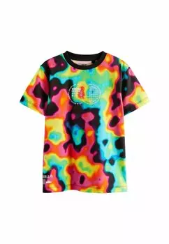 Футболка с принтом SHORT SLEEVE STANDARD Next, цвет heat map