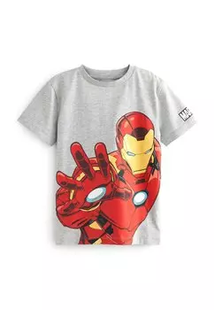 Футболка с принтом SHORT SLEEVE SUPERHERO LICENSE Next, цвет grey