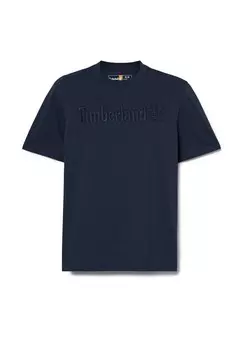 Футболка с принтом SHORT SLEEVE TEE Timberland, темно-синий