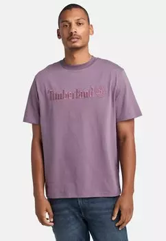 Футболка с принтом SHORT SLEEVE TEE Timberland, фиолетовый
