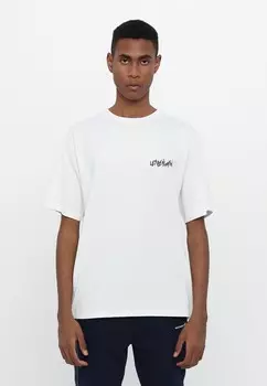 Футболка с принтом SHORT SLEEVE TEE UNISEX Les Benjamins, белый