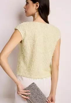 Футболка с принтом SHORT SLEEVE TEXTURED REGULAR FIT Next, бежевый