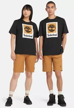 Футболка с принтом Short Sleeve Timberland, черный