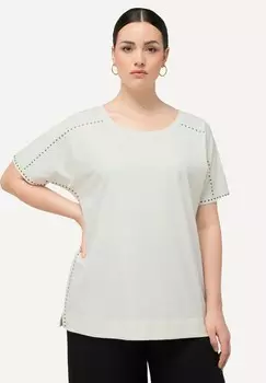 Футболка с принтом SHORT SLEEVE Ulla Popken, кремовый