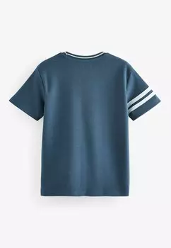 Футболка с принтом SHORT SLEEVE VARSITY REGULAR FIT Next, синий