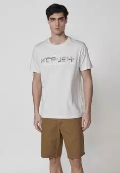 Футболка с принтом SHORT-SLEEVED Koroshi, цвет Piedra Stone