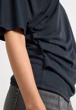 Футболка с принтом SHORT-SLEEVED Lindex, серый