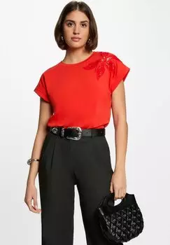 Футболка с принтом SHORT-SLEEVED Morgan, оранжевый