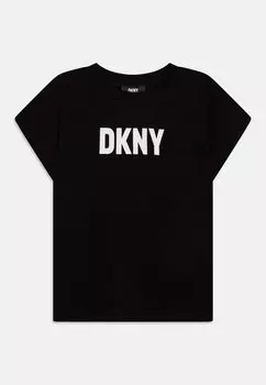 Футболка с принтом SHORT SLEEVES TEE DKNY, цвет black
