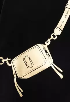Футболка с принтом SHORT SLEEVES TEE Marc Jacobs, черный