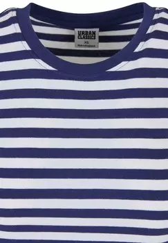 Футболка с принтом SHORT STRIPED TEE Urban Classics, белый