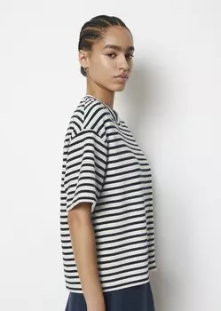 Футболка с принтом SHORTSLEEVE Marc O'Polo DENIM, кремовый